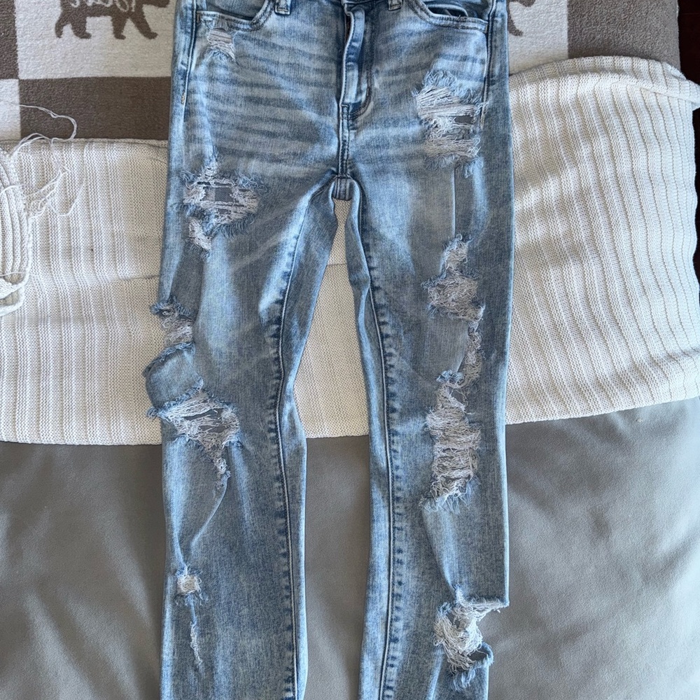 American Eagle Outfitters High Rise Blue Jeans